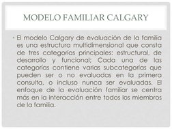 Modelo Familiar de Calgary: Evaluación Integral | PDF | Familia ...