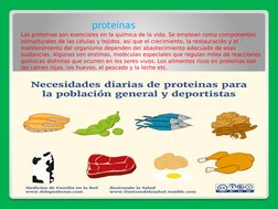 proteínas
Las proteínas son esenciales en la química de la vida. Se emplean como componentes 
estruct