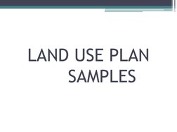 LAND USE PLAN  
SAMPLES
