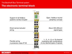 Beckhoff Bus Terminal e | PDF | Electrical Connector | Relay