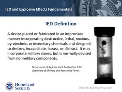 IED Components and Effects Overview | PDF | Improvised Explosive Device ...