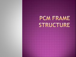 PCM Frame Structure and Synchronization | PDF | Multiplexing | Sampling ...