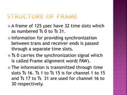 PCM Frame Structure and Synchronization | PDF | Multiplexing | Sampling ...