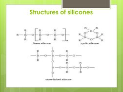 Structures of silicones
