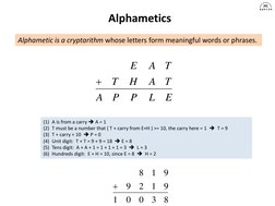 Introduction to Cryptarithms | PDF | Arithmetic | Numbers