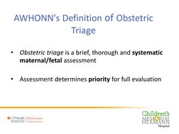 Implementing the Maternal Fetal Triage Index | PDF | Obstetrics | Nursing