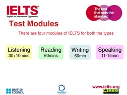 IELTS Overview and Test Modules | PDF | International English Language ...
