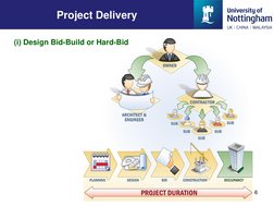 6
Project Delivery
(i) Design Bid-Build or Hard-Bid 
