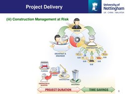 8
Project Delivery
(iii) Construction Management at Risk
8
