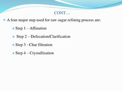 Raw Sugar Refining Process Overview | PDF | Brown Sugar | Sucrose