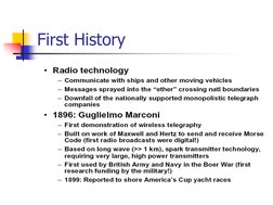 First History
