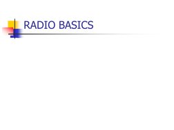 RADIO BASICS
