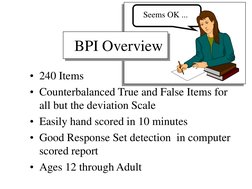 BPI Scoring and Interpretation Guide | PDF | Major Depressive Disorder ...
