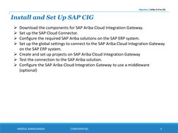 Migrating to SAP Ariba CIG Guide | PDF | Cloud Computing | Sap Se