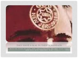 W I T H  T H E  N A M E  O F  G O D ,  N E W  J E R U S A L E M A N D  T H E  N E W  N A M E  T H A T  
G O D  W I L L  G I V