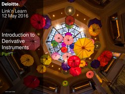 Introduction to 
Derivative 
Instruments
Part 1
Link’n Learn 
12 May 2016
Link’n Learn 2016
1
