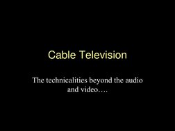 Understanding CATV Systems and Design | PDF | Cable Television ...