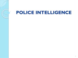 History of Police Intelligence | PDF | Signals Intelligence | Espionage