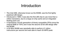 Intel 80486 Microprocessor Overview | PDF | Central Processing Unit ...