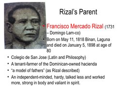 Rizal's Family and Ancestry Overview | PDF | Philippines