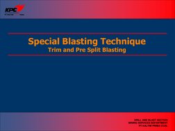 Trim and Presplit Blasting Techniques | PDF | Stress (Mechanics) | Pressure