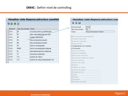 Página 9
Informacion Confidencial
OMXC:  Definir nivel de controlling
