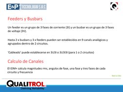 Defining Reliability
Back to Index
Calculo de Canales
El IDM+ calcula magnitudes rms, angulos de fase, una fase y tres fases