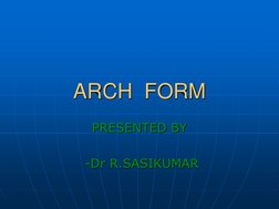 Understanding Arch Forms in Orthodontics | PDF | Shape | Tooth