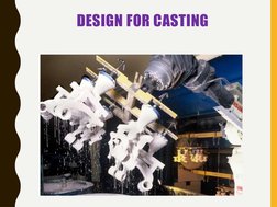 DESIGN FOR CASTING
