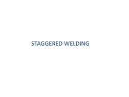 Staggered Welding Techniques Explained | PDF