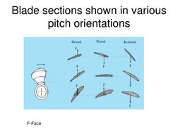 Blade sections shown in various 
pitch orientations
F-Face
