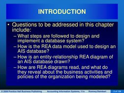 Chapter 15 Database Design Using The REA Data Model | PDF | Data Model ...