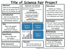 Science Fair Project Guide Template | PDF | Methodology | Scientific Method