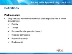 Extrapyramidal Symptom Rating Scale (ESRS) | PDF | Neurological ...