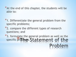 Crafting Research Problem Statements | PDF | Goal | Behavior Modification
