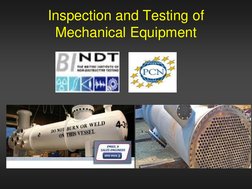 Inspection and Testing of Mechanical Equipment | PDF | Leak | Pipe ...