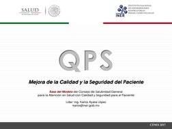 Mejora de Calidad y Seguridad del Paciente | PDF | Seguridad del ...
