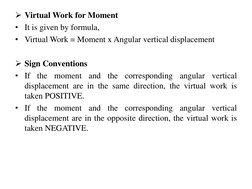 Virtual Work Method | PDF | Force | Geometry