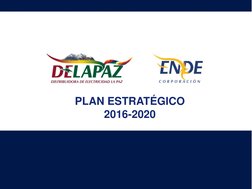 PLAN ESTRATÉGICO 
2016-2020
