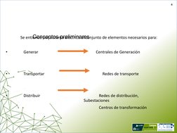 4 
Se entiende por sistema eléctrico al conjunto de elementos necesarios para: 
 
•  
Generar  
   
                   Centra