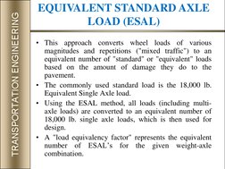 Esal Example ESAL in Pavement Design Explained | PDF | Road Surface | Truck