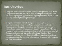 3D Animation Techniques Overview | PDF | Animation | 3 D Modeling