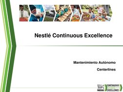 Mantenimiento Autónomo 
Centerlines 
Nestlé Continuous Excellence
