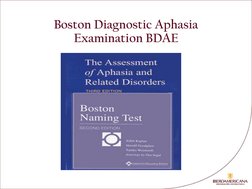 Examen de Afasia de Boston (BDAE) | PDF