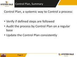 Control Plan Overview Control Plan Training Overview | PDF | Machines | Engineering Tolerance