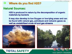 H2S Safety Training Overview | PDF | Natural Gas | Chemical Substances