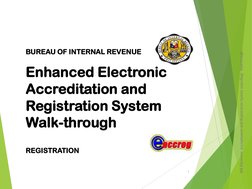 eAccReg System Registration Guide | PDF | Computing | Software