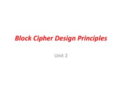 Block Cipher Design Principles Explained | PDF | Cipher | Military ...