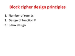Block Cipher Design Principles Explained | PDF | Cipher | Military ...