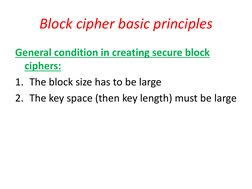 Block Cipher Design Principles Explained | PDF | Cipher | Military ...